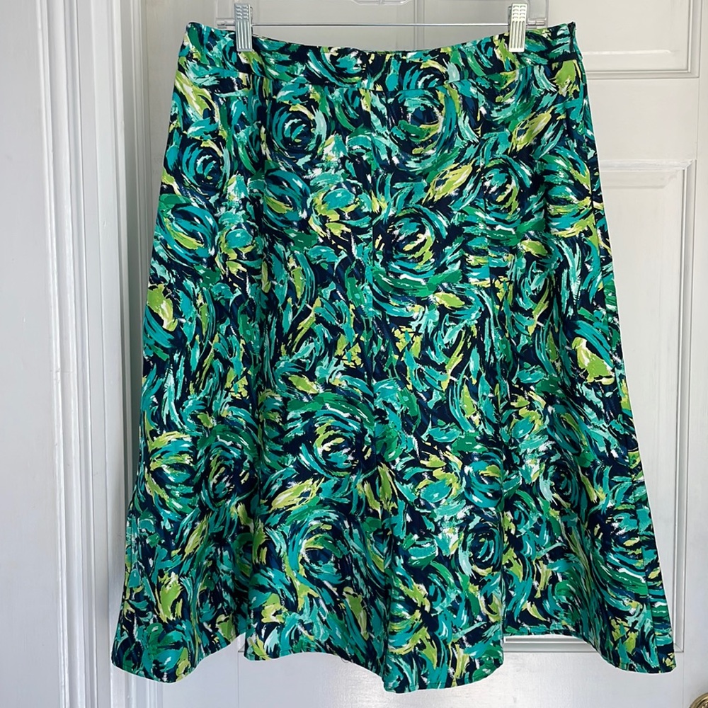 RQT size large aqua blue green skirt